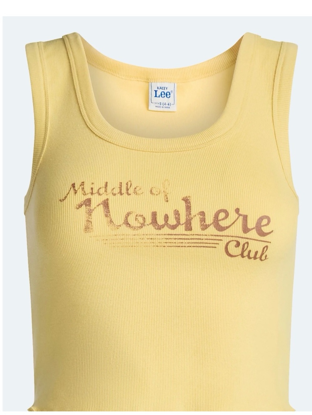 NWT Kacey Lee x Kacey Musgraves Middle of Nowhere Yellow Tank Top M